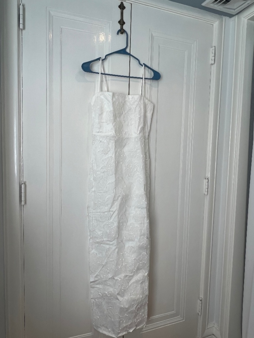 NWT ROSEDRESS LACE Formal/Graduation/SIMPLE WEDDING Maxi Dress, SMALL, WHITE